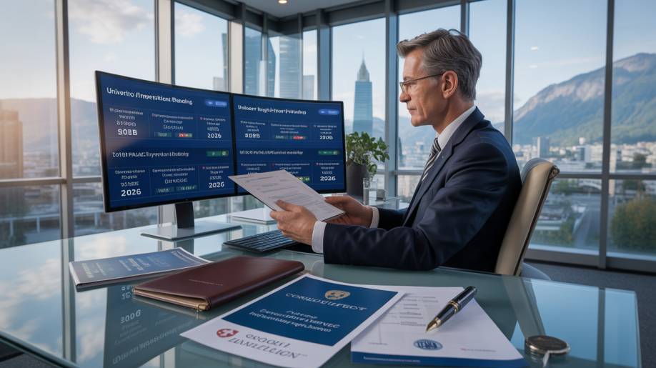 Top 10 Corporate Sponsored Global Universities 2026 private banking director reviewing global B2B university tuition funding dashboards